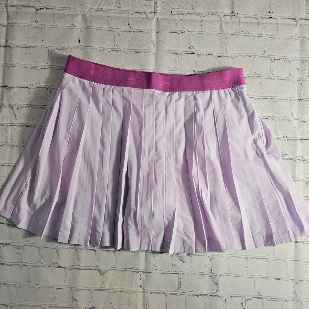 Slazenger Golf Womens Pleated Skort Lavender Purple Pink‎ Elastic Waist Large